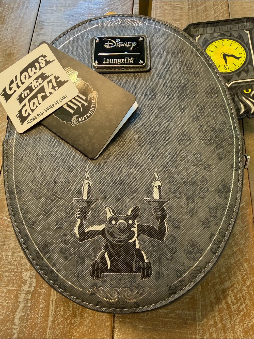 Disney Haunted Mansion Black and White Loungefly crossbody. - Picture 5 of 6
